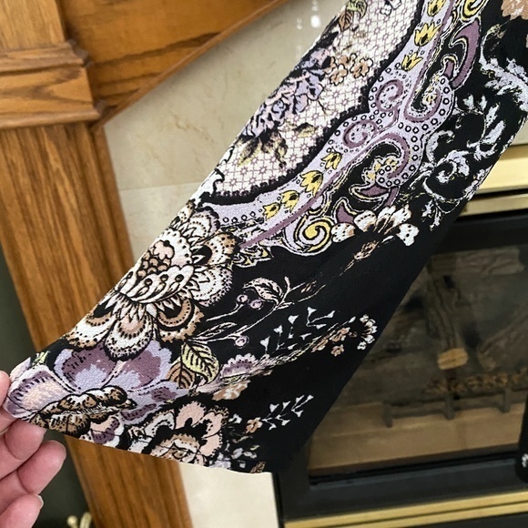 Xhilaration Boho Bell Sleeve Mini Surplice Dress S - Picture 10 of 15